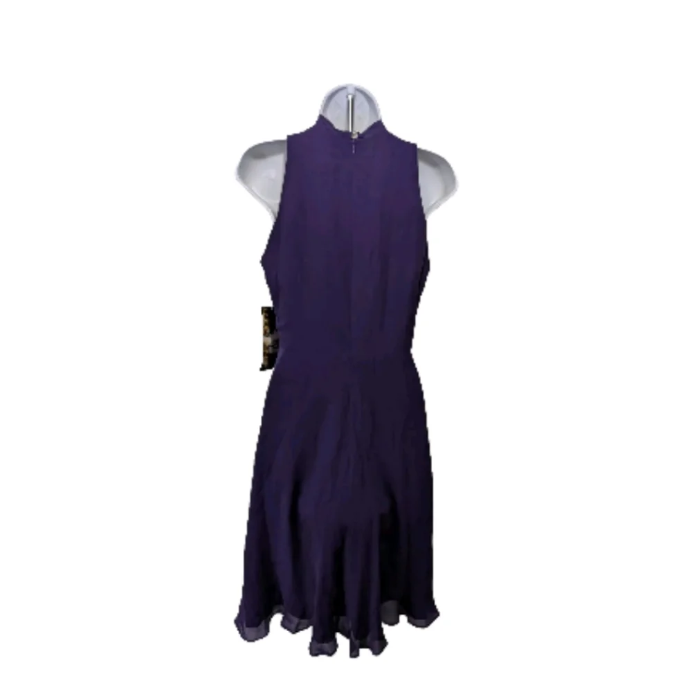 NWT Donna Ricco 100% Silk Fit Flare Dress 4 Sleeveless Fairy Whimsical - Picture 6 of 9